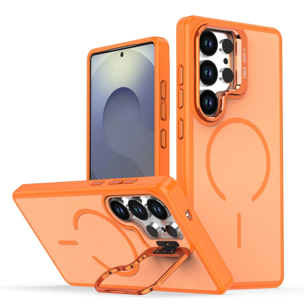 Capa Protetora Magnética Magsafe Para Samsung (galaxy A35, Laranja)