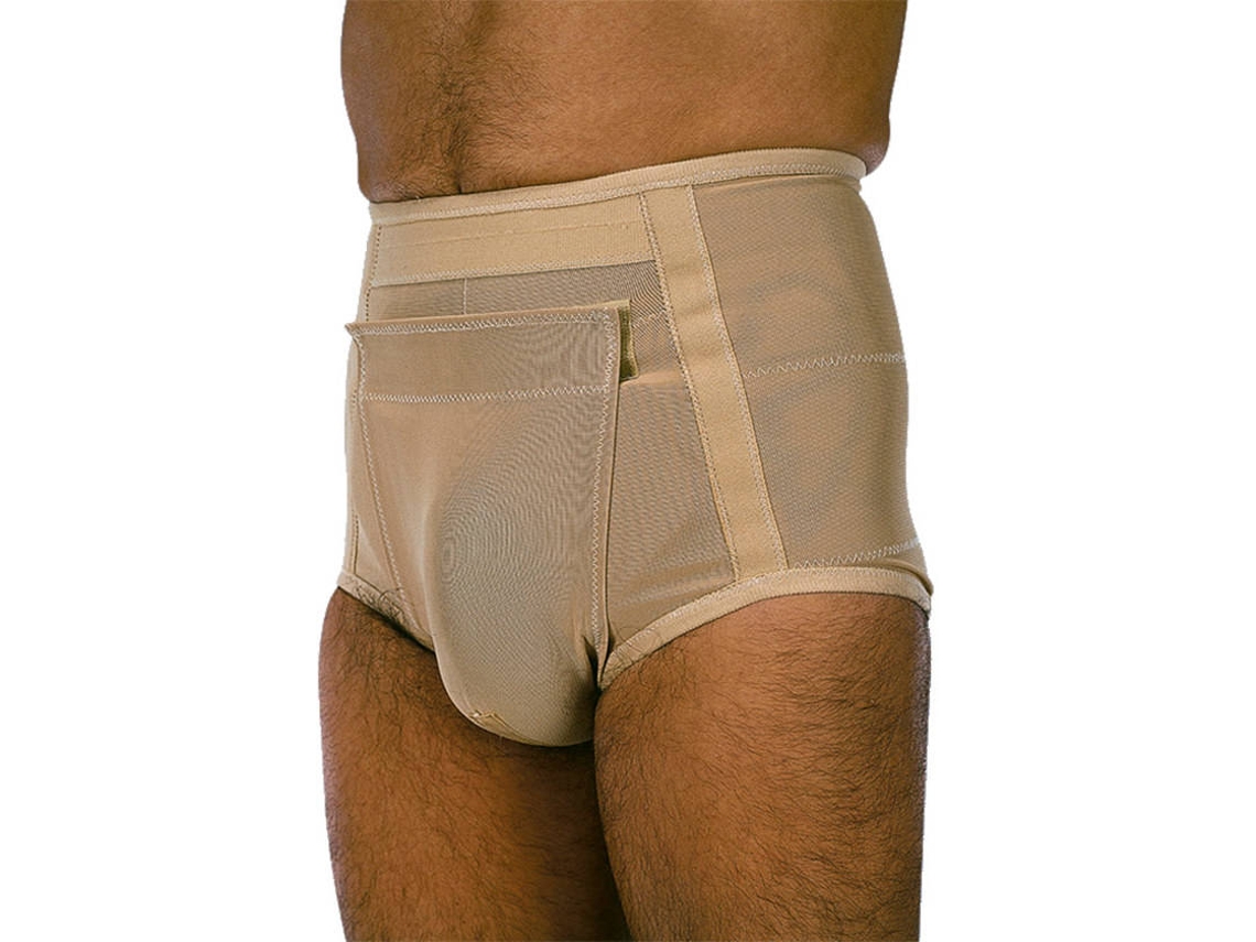Cinta Cueca ORLIMAN para Hernia Inguinal (Bege - 80 cm)