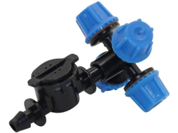 Conjunto de 5 Bicos Atomizadores Névoa Cruzada para Irrigação Jardim | S/MARCA
