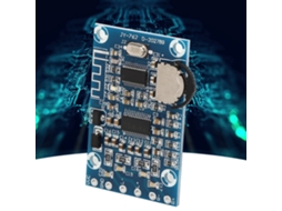 Módulo amplificador digital de 15 W com Bluetooth 5.0, amplificação estéreo e ajuste de volume.