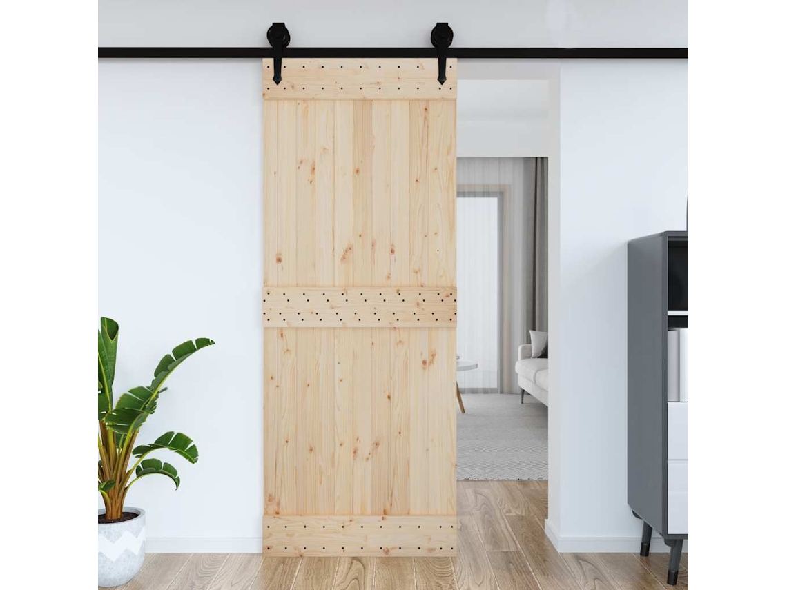 Porta Narvik 90x210 Cm Madeira De Pinho Maciã§a DKD HOME DECOR