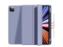 Capa Folio com Suporte Apple Pencil para Ipad 10.2 2019 7º Ger Lavanda