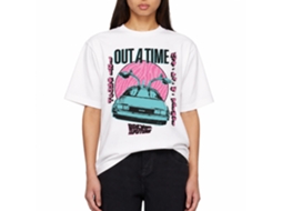 Rockinstone Back To The Future Movie Outta Time Pastel White Adult T-shirt Size:xxl