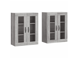 Móveis de Parede 2 Pcs de Madeira Cinzento Sonoma MAISON EXCLUSIVE