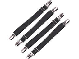 Cinta Extensible Ajustable para Sábanas Con Clips Metálicos Duraderos para Colchones, Fundas de Asientos Y Manteles