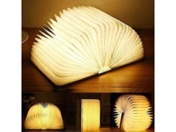 Luminária Dobrável De Madeira Para Livros, Luz Quente, 10x8x2,5cm_spmyv Olysi Shop