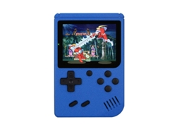 Console Portátil Retrô com 400 Títulos Clássicos, Tela de 3 Polegadas, Azul AQUAFORGE