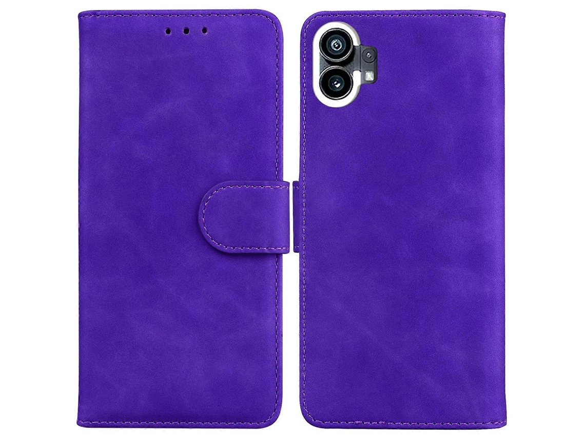 Capa De Celular Flip Em Couro Sintético Com Toque Suave E Cor Pura Para Celular.