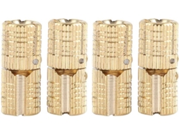 Dobradiça Para Móveis Em Latão Acobreado, Para Marcenaria, Dobradiça Oculta, 8 Mm, Ângulo De Abertura De 180°. Para Embalagens De Presente