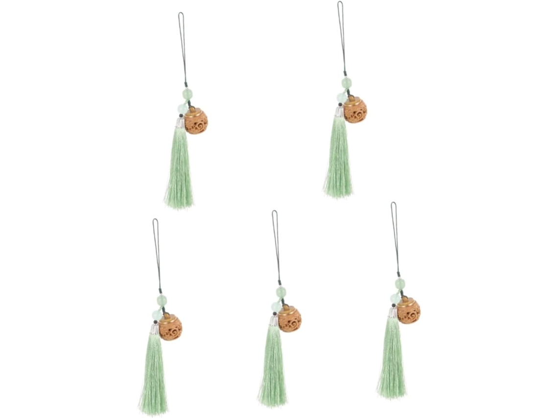 Conjunto De 5 Peças De Corrente Para Celular Estilo Chinês Com Bolsa Delicada.