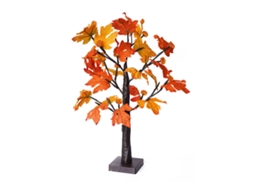 Árvore de Maple do Outono 24in com 24 Leds Timer Base Removível Decoração Natal Ação de Graças S/MARCA