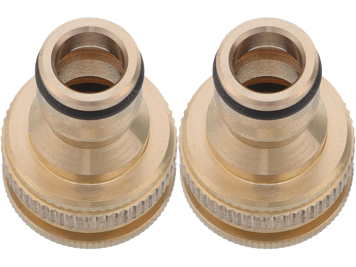 Conector De Torneira Com Rosca Externa Cobre 1/2" E 3/4" (2 Peças)