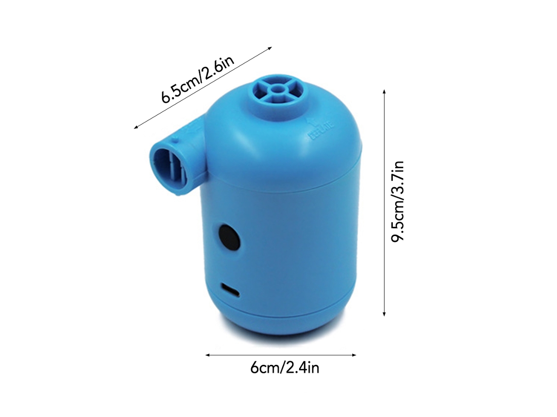 Mali bomba de Ar Elétrica Usb 2200pa Dc 5v Portátil com 4 Bicos para Camping e Infláveis