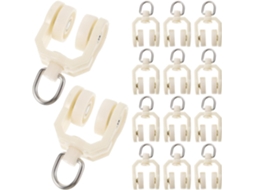 Conjunto De 30 Rodízios Plástico E Metal Stahad Para Suave Cortinas, I