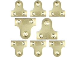 Placas De Latão Para Pendurar Quadros, 19 Mm, Lisas, Molduras Vidro Espelhado, Suporte Fixação Seguro Pacote Com 10 Unidades. -aquaforge