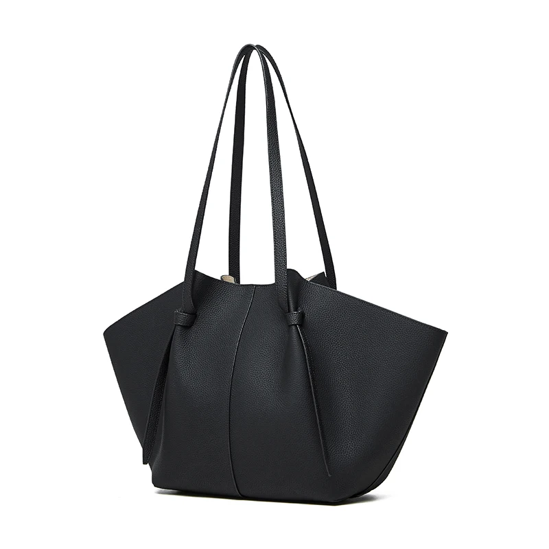 (2802-preto) Nova Bolsa Feminina, Bolsa De Ombro Feminina De Luxo Em Couro Genuíno De Grife