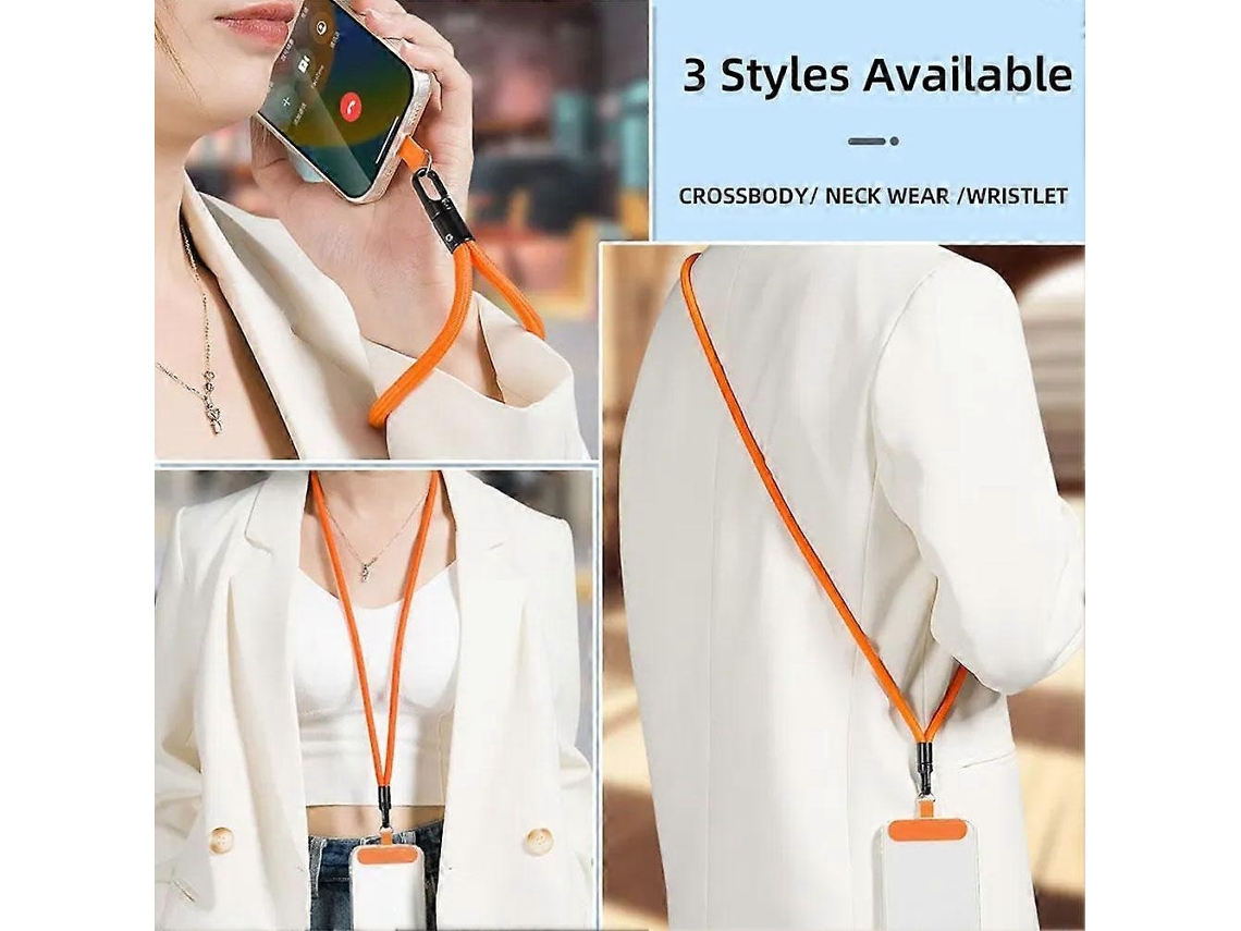 Lurelia Cordão Para Telemóvel Ajustável Anti-perda De Pulso Portátil 32 Cm