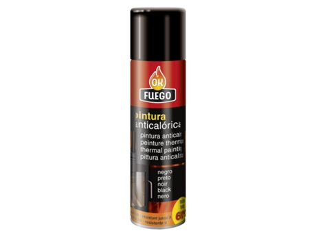 Pintura Anticalórica Cor Negra 520 Ml OKFUEGO