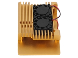 Estojo De Proteção Raspberry Pi3 Com Cooler Duplo