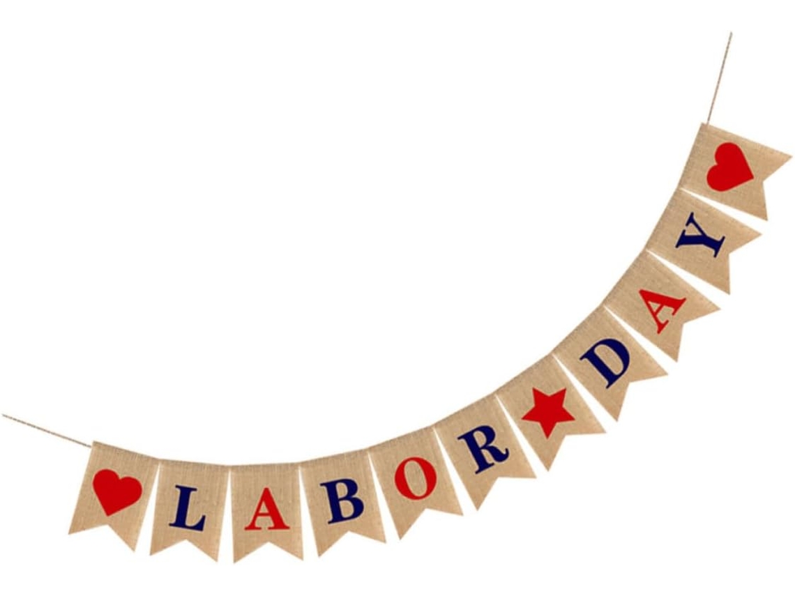 Banner De Linho Para Decoração De Parede E Mesa Do Dia Do Trabalho