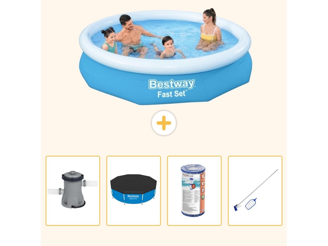 Bestway Piscina Bestway Fast Set Redonda - 305x66 Cm - 5-peças S304