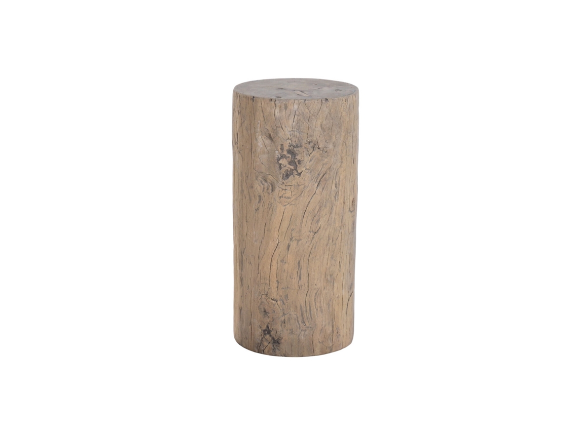 Pedestal de Madeira Reciclada 33x33x66cm ALEXANDRA HOUSE LIVING