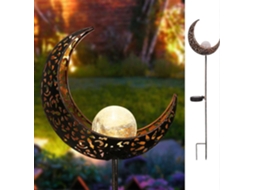 Rebe luz de Jardim Solar Exterior Cor Bronze