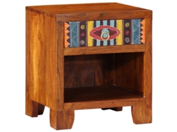 Vidaxl Mesa De Cabeceira 40x35x45 Cm Madeira De Acácia Maciça