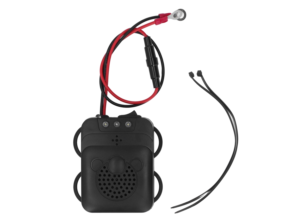 Repelente de Ratos Ultrassônico 12v para Carro com Luz Estroboscópica Forte e Material Abs Resistente | S/MARCA