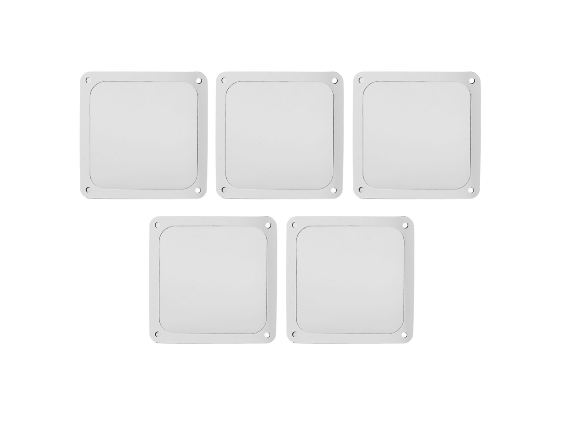 Malha De Filtro De Poeira Para Ventilador Pc 140mm, 5 Peças, Branco Luz Dourada