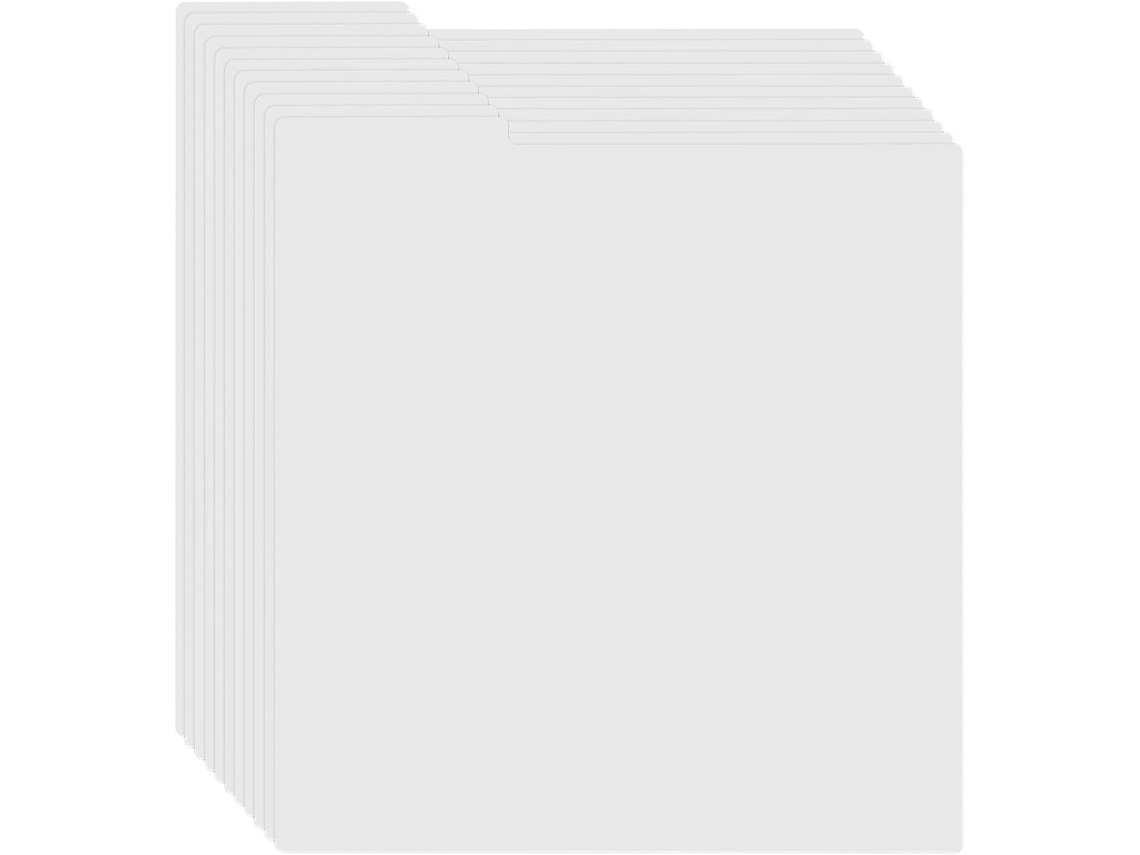 Separadores De Cartões Para Discos De Vinil 10pcs Branco - Fabriqués En Pp Branco, Pp, Design Onglets Coins