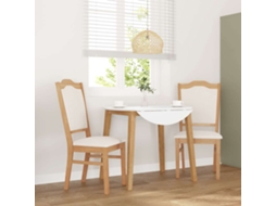 Vidaxl Cadeiras De Jantar Com Almofadões 2 Pcs Madeira Maciça