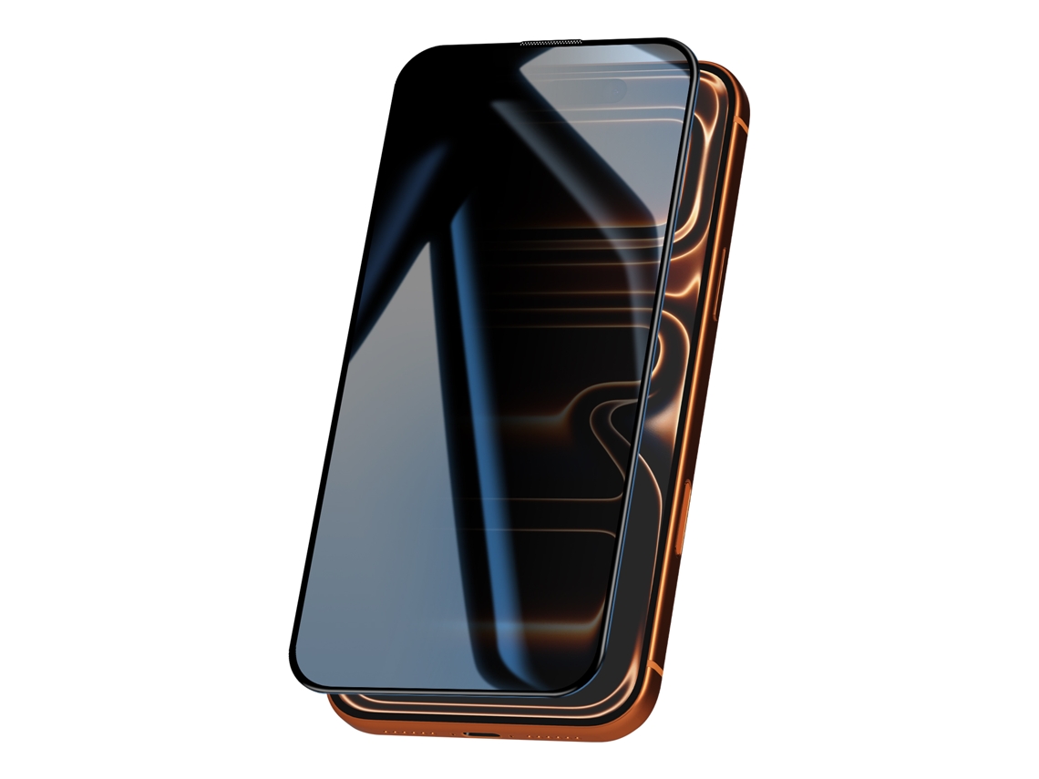 Avizar Proteção De Ecrã Em Vidro Temperado Para Iphone 17 Pro Anti-espionagem Com Dureza 9h Preto Transparente
