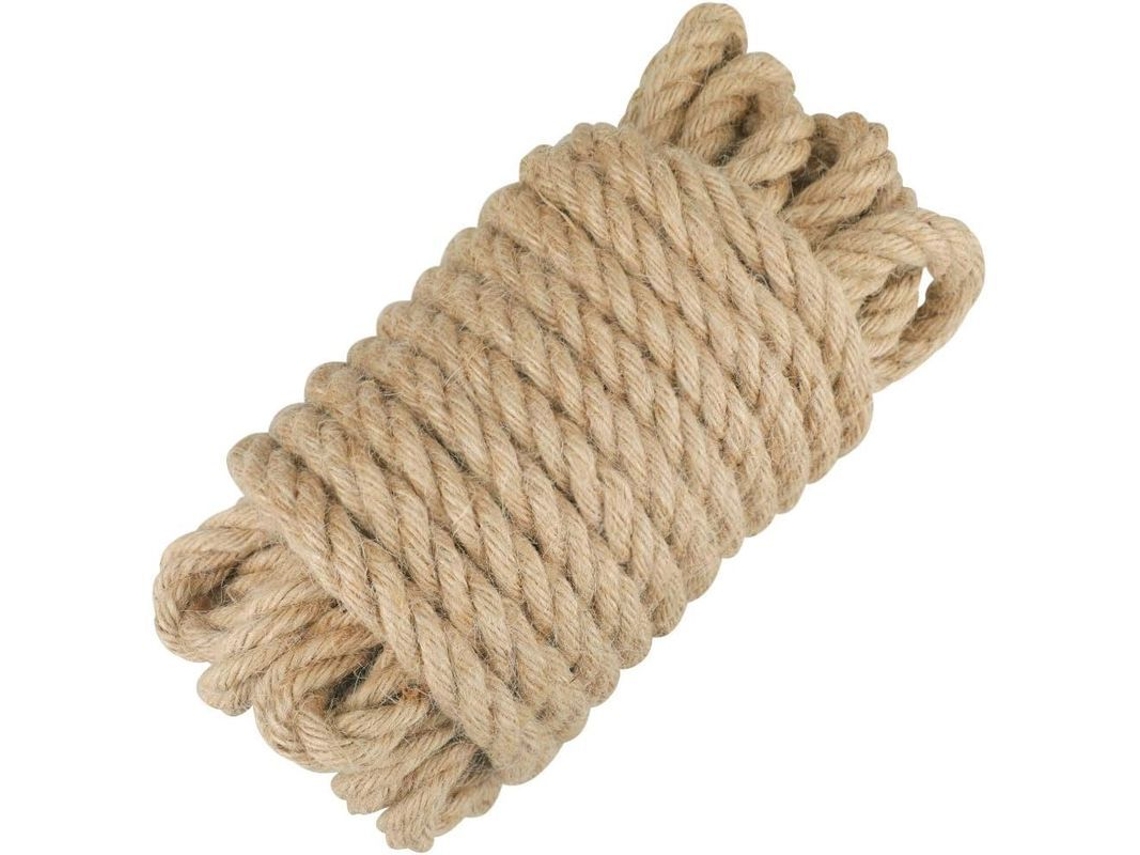Nova Line corda de Juta 12mm Grossa para Decoração, Artesanato Diy e Jardinagem 10m