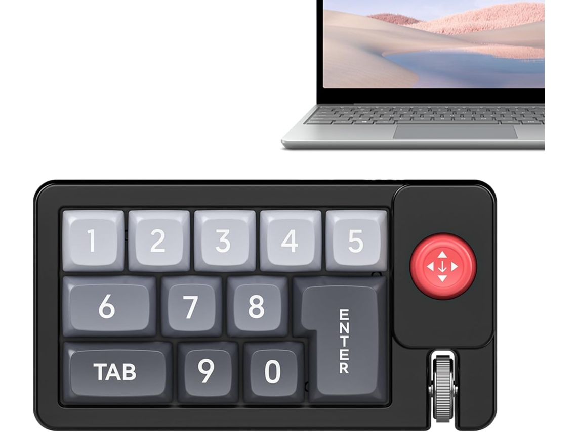 Teclado Programável| Mecânico, Numérico Compacto Com Fio, Switches Removíveis E Joystick Para.