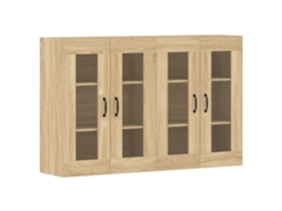 Wall Mounted Cabinet, Wall Mounted Cabinets Vidaxl Marrom Madeira Processada (n/a)