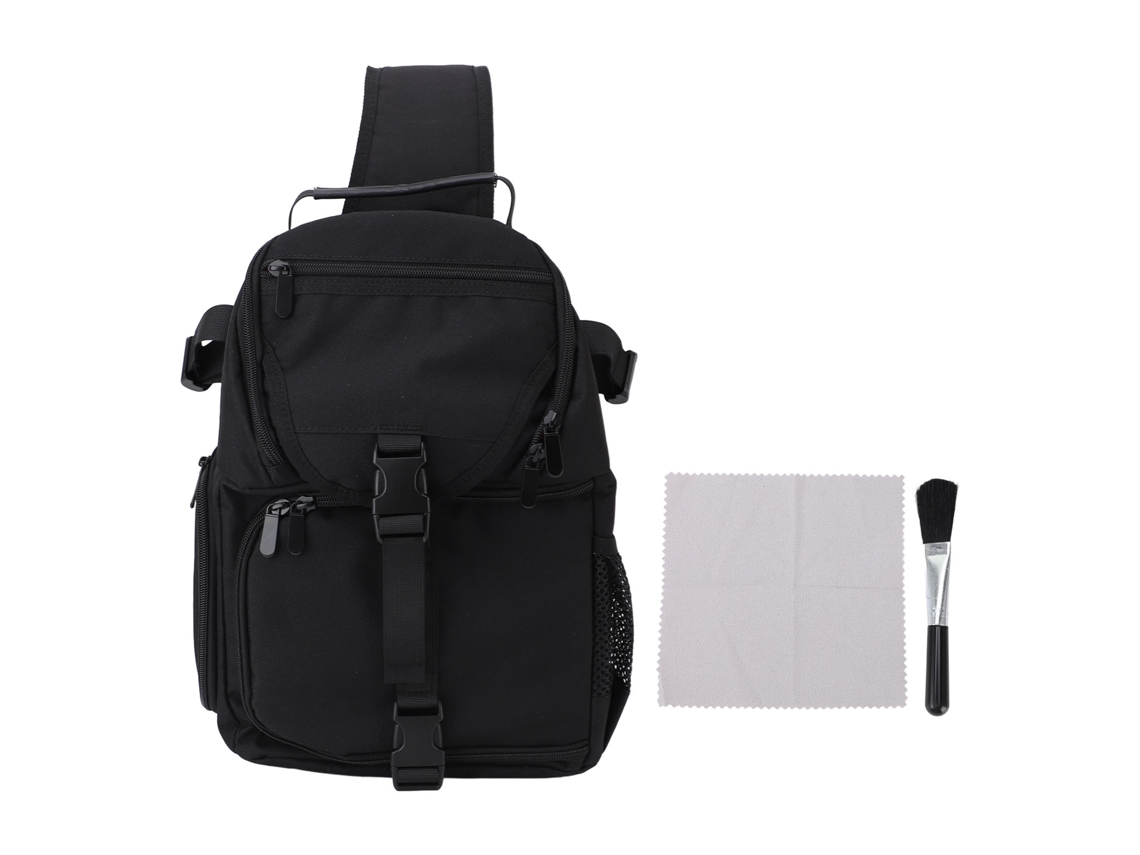 Mochila multifuncional impermeable de EVA para cámara, negra | S/MARCA