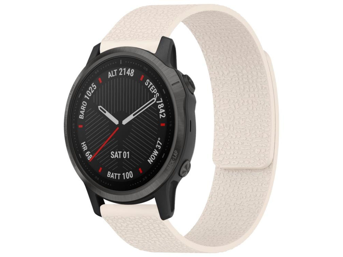 Bracelete para Garmin Fenix 8 / 7s / 6s / 5s silicone magnético textura de lichia starlight XIAOMOYU (20mm)