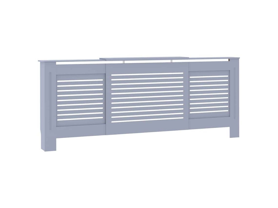 Radiator Cover, Radiator Covers Vidaxl Cinzeto Mdf (205 X 20.5 X 81.5 Cm)