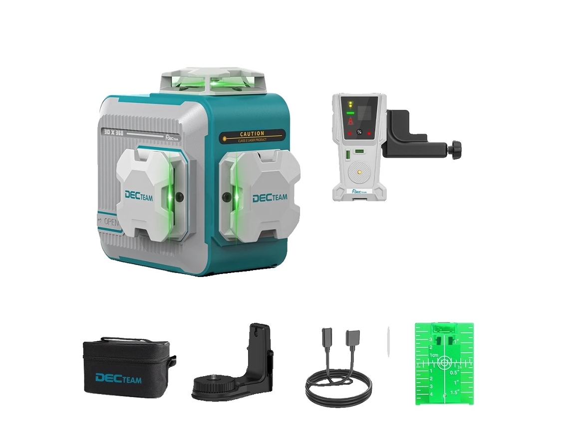 Nível Laser 3d, Projeção De 12 Linhas, Auto-nivelamento, Alta Precisão,alinhado Com O Receptor