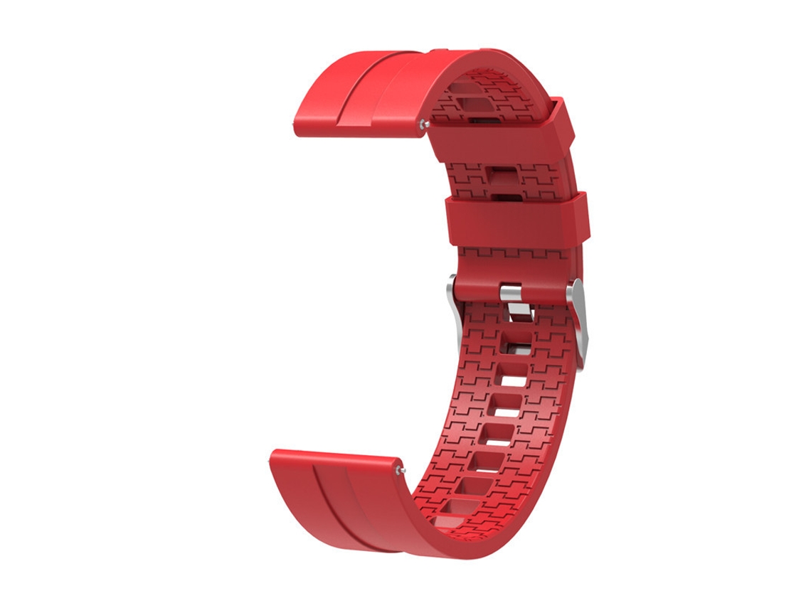 Pulseira Silicone 22mm, Pino Universal, Esportivo, Preto
