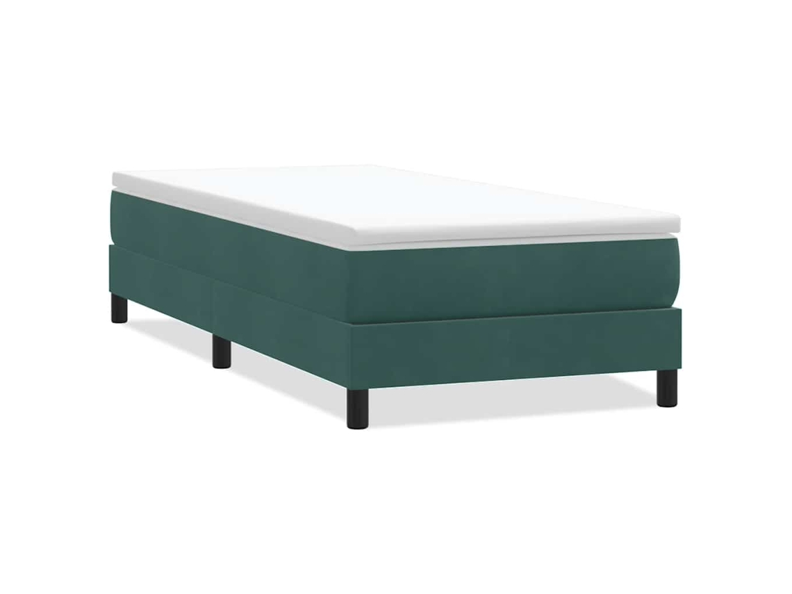 Box Spring Bed, Box Spring Beds Vidaxl Verde Veludo (80 X 210 Cm)