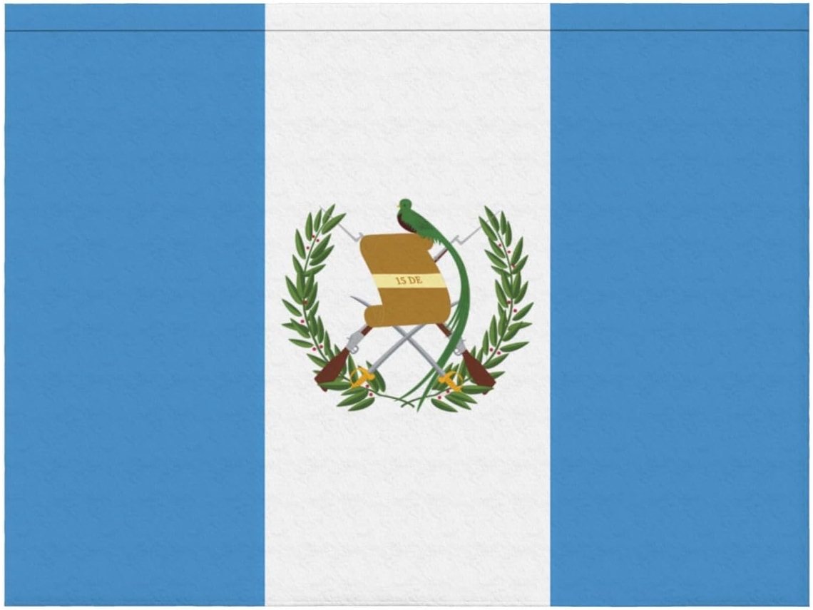 Manta de Flanela Ultramacia Phayah com Estampa da Bandeira Guatemala Ideal para Sofá Cama Sala Estar Escritóri