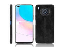 Capa Para Celular Com Estampa De Vaca Costurada Para Huawei Nova 8i / Honor 50 Lite