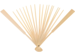 Faça Você Mesmo Um Leque Dobrável De Bambu Com Armação Em Branco Para Artesanato.