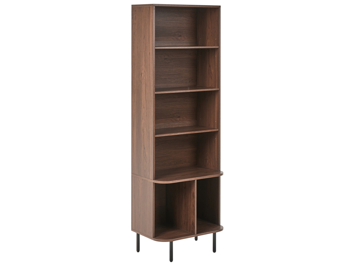 Estantería Con 5 Baldas Beliani Bradley De Mdf Marrón 60x40x180