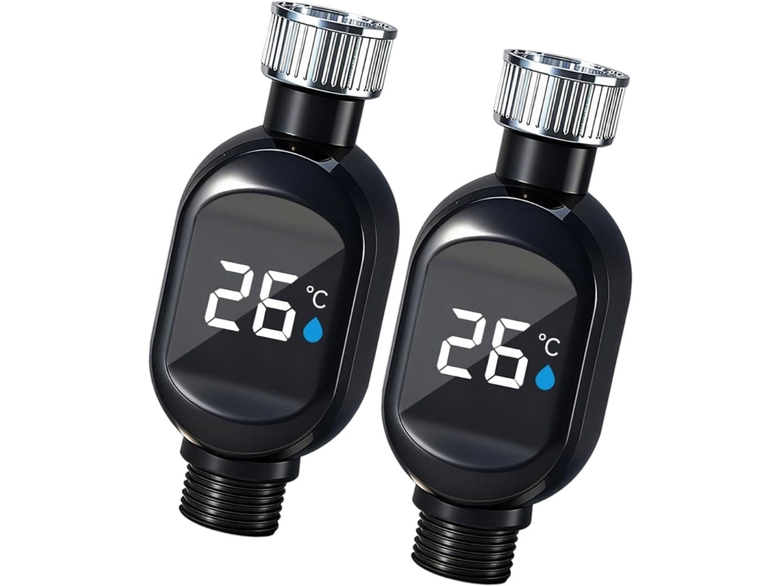 Chuveiro Com Pequenos Sensores Térmicos, Visor De Temperatura, Design Resistente À Água E Conector De Aço