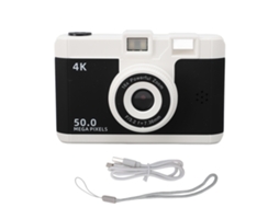 50mp 1080p Digital Camera Front Rear Dual Cameras Compact Small Camera With 8x Digital Zoom 2.4 Inch Screen 800mah Battery Black LAXISCREED
