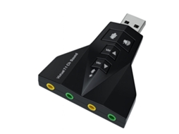Adaptador De Áudio Usb 7.1 Oneplus Nb1399 Preto