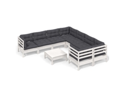 Garden Lounge Set, Garden Lounge Sets Vidaxl Branco Madeira De Pinho (n/a)